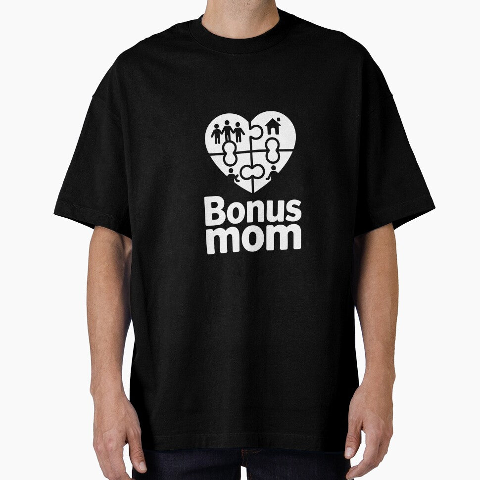 Bonus Mom Heart Design - Modern Step Family Love by Reichcorp