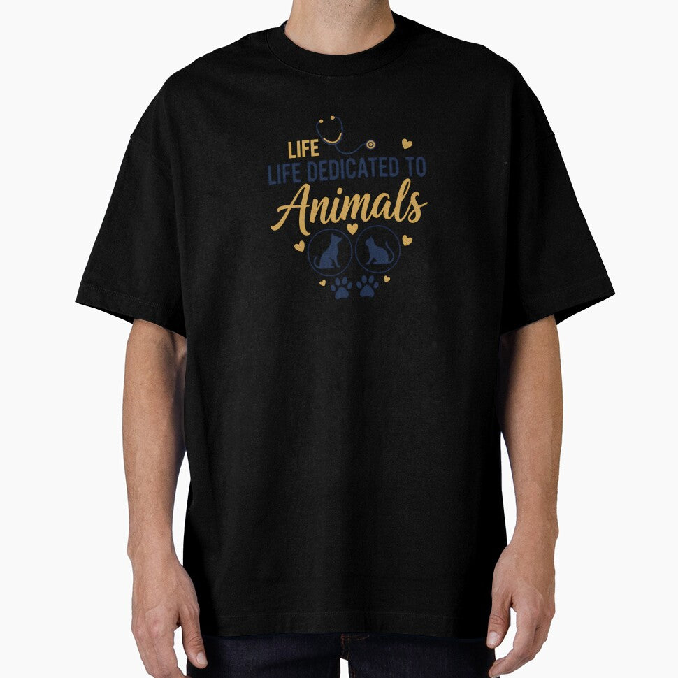 Life Dedicated to Animals Shirt – Veterinarian Technician Gift Tee by Muzgle