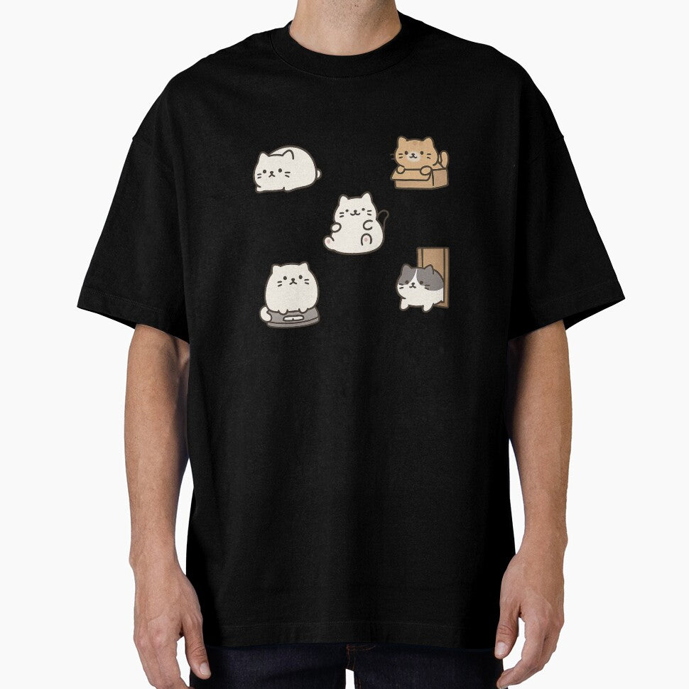 Chonky Cats – Kawaii Loaf, Melty & Box Cat Die-Cut Sticker Sheet by Tripconic