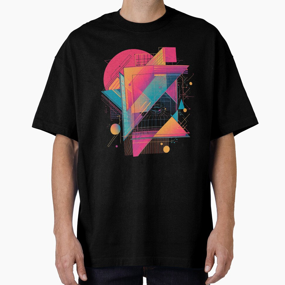 Neon Geometry – Abstract Futuristic City Design by Activity01