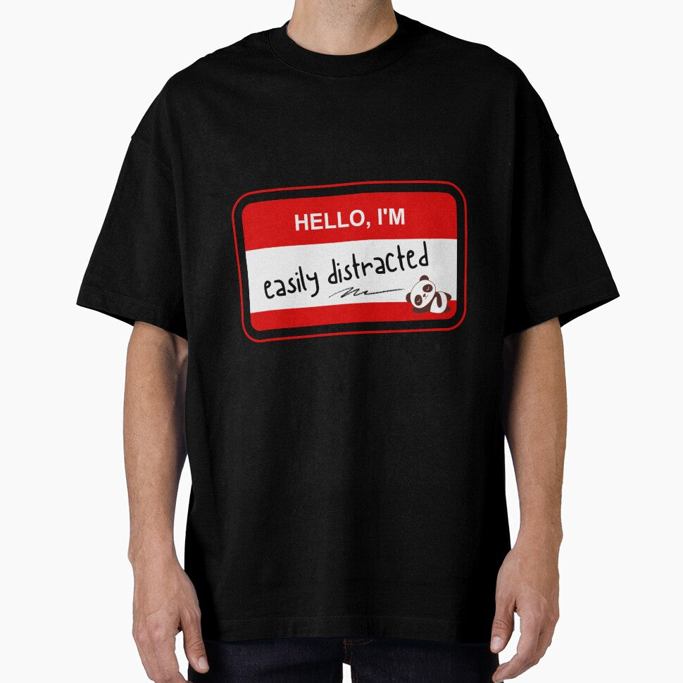 ADHD - HELLO IM, easily distracted - Option A Red by TheBerriesADHD