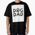 Simple Minimalist Dog Dad Modern Typography Paw Print Gift by Timoniemma