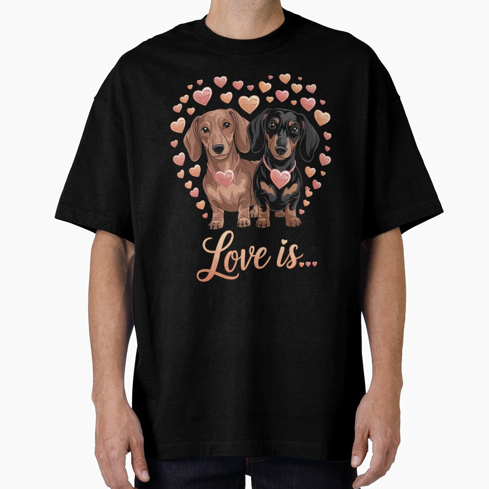 Dachshund Doxie Mom Dad Love Wiener Dog by Ikwalima