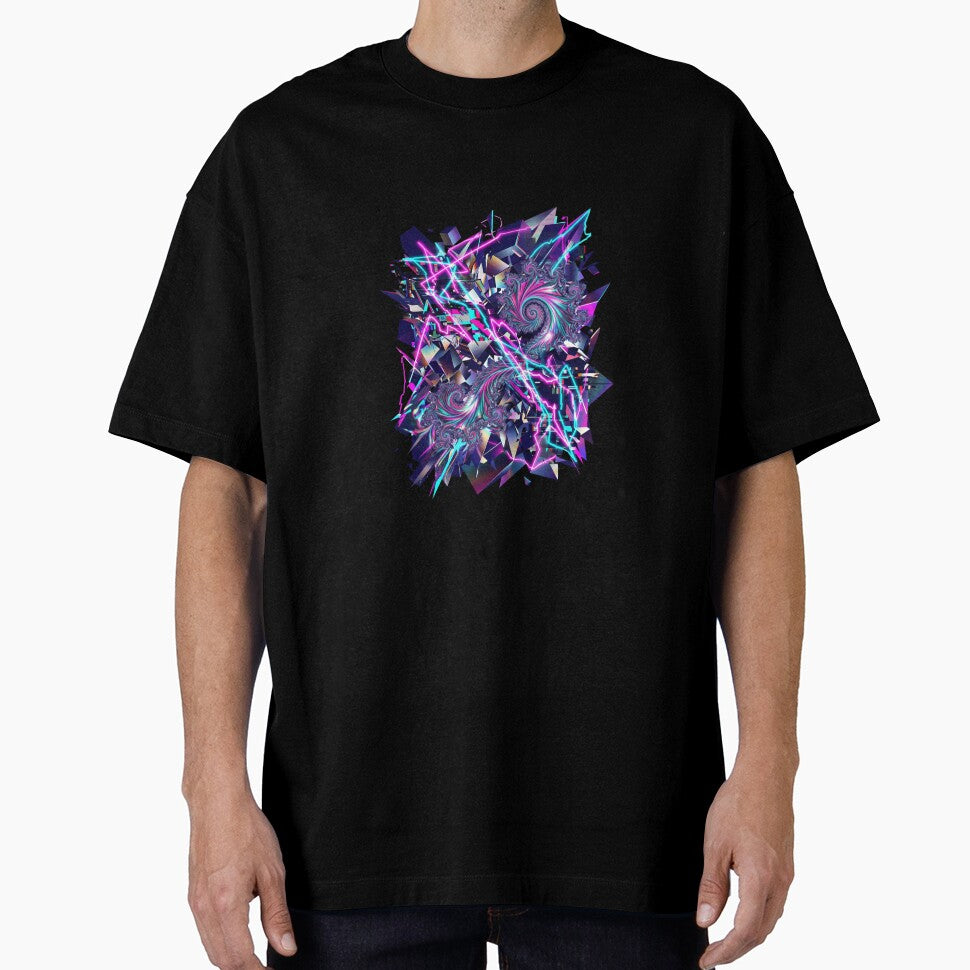 Glitch Art Fractal Abstract Geometric Tracking Video Error by PictoVibe