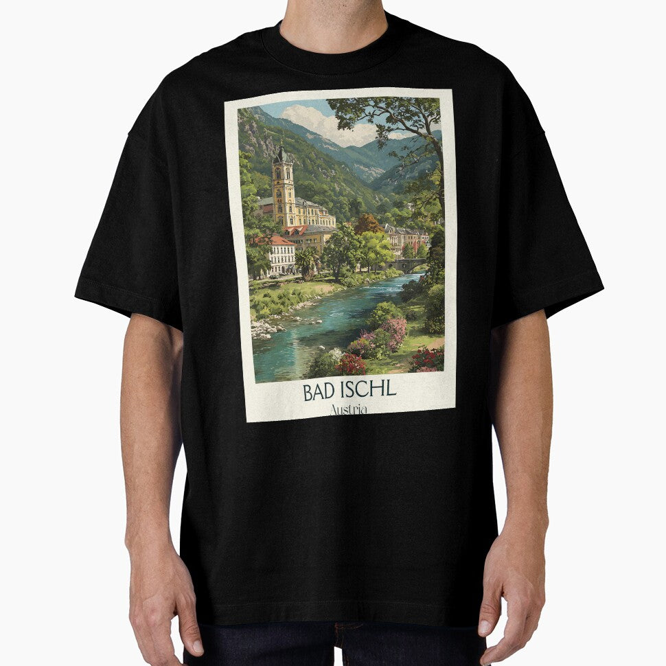 Bad Ischl Austria Vintage Travel Poster - Imperial Spa Retreat by TuncGK