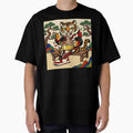 Hip-Bum: Korean Folk Art Tiger Eating Ramen by DimensionV Studio