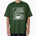 I Get By on Coffee & Bad Decisions – Funny Skeleton Coffee Dark Humor by Leeded