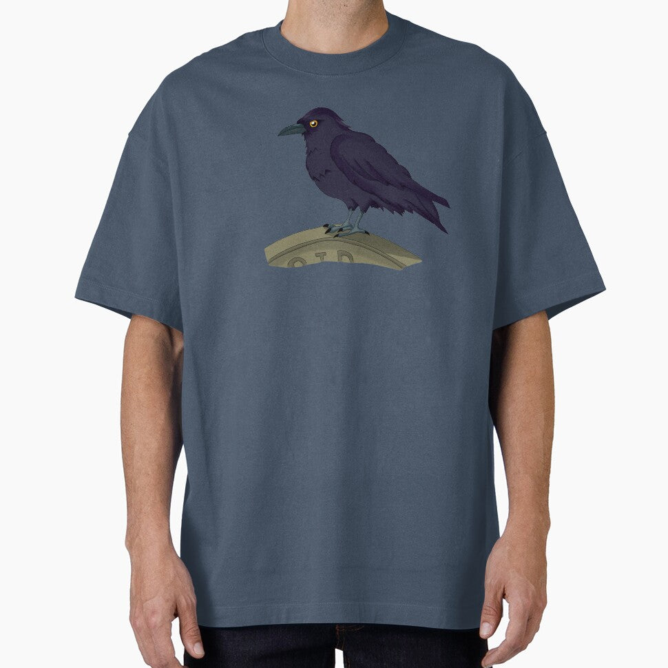 Richard the Raven: British Folklore Guardian (Black Raven on Gravestone) by Englandbear