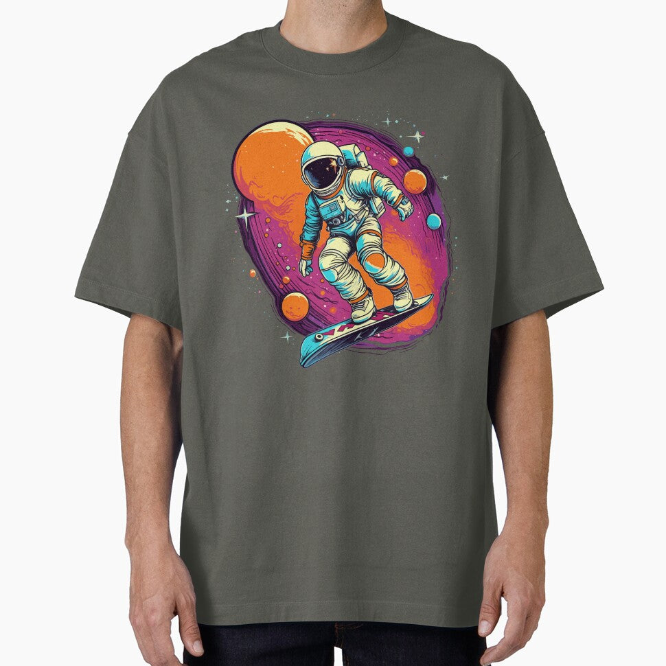 Astronaut Surfing in Space by ChelaDesigns