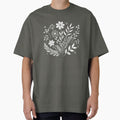 Elegant Minimalist Floral T-Shirts, Gifts for Women, Flowers Crewneck Sweatshirt, AestheticTees, Floral Shirts for Women, Wild Flowers Graphic Tees by teecraftstudios