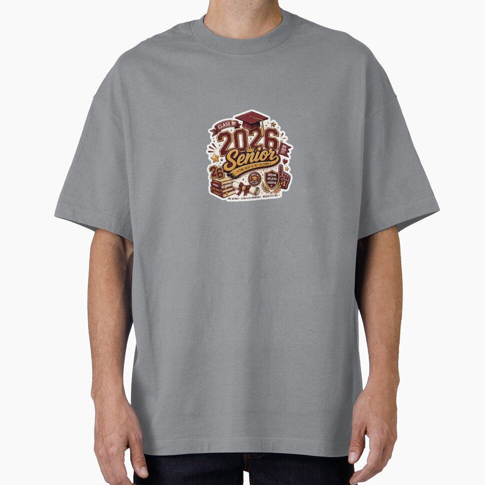Class of 2026 Senior Sticker – Graduation Maroon Gold Aesthetic by Digital_products_0111