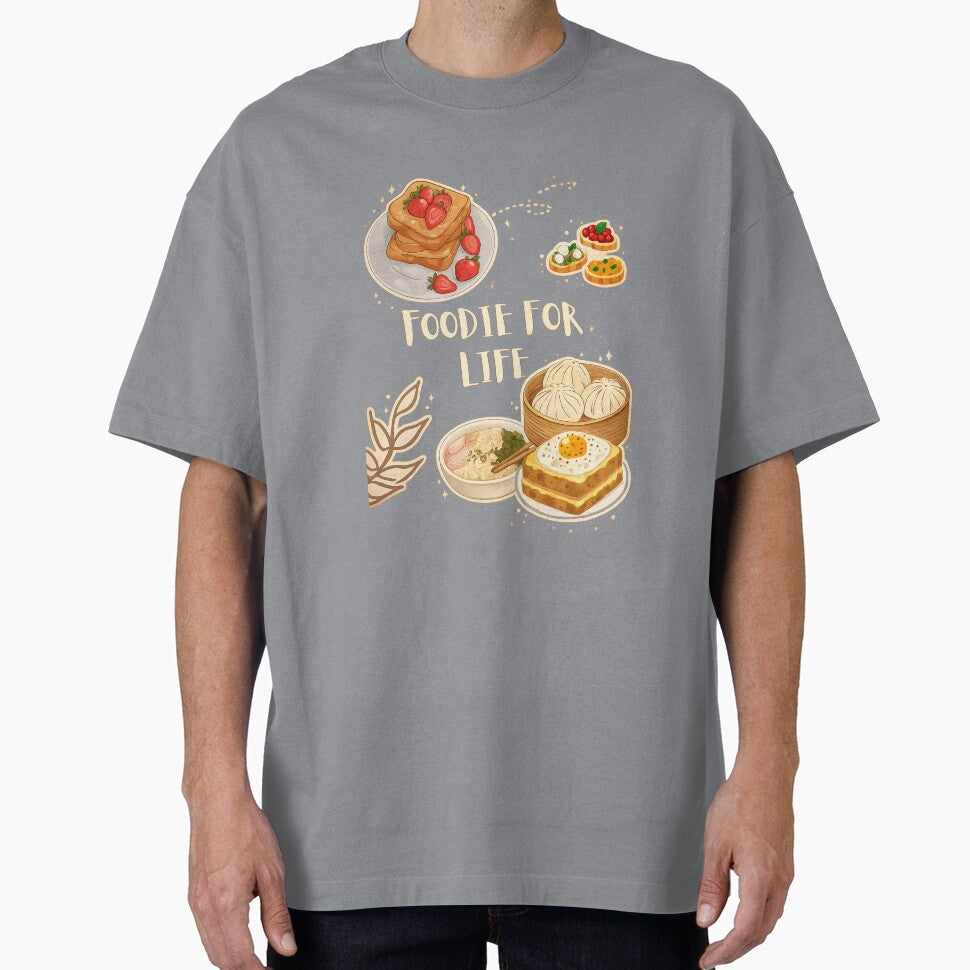 Foodie for Life – Cute Food Lover Watercolor Aesthetic Design by ravenRM