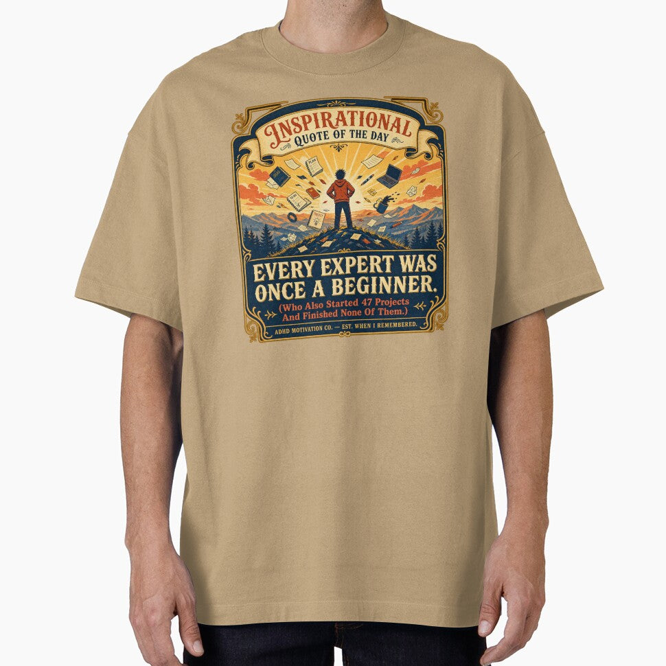 Project Hobbies Retro Motivational ADHD Humor t-shirt by MOSIDRIP™