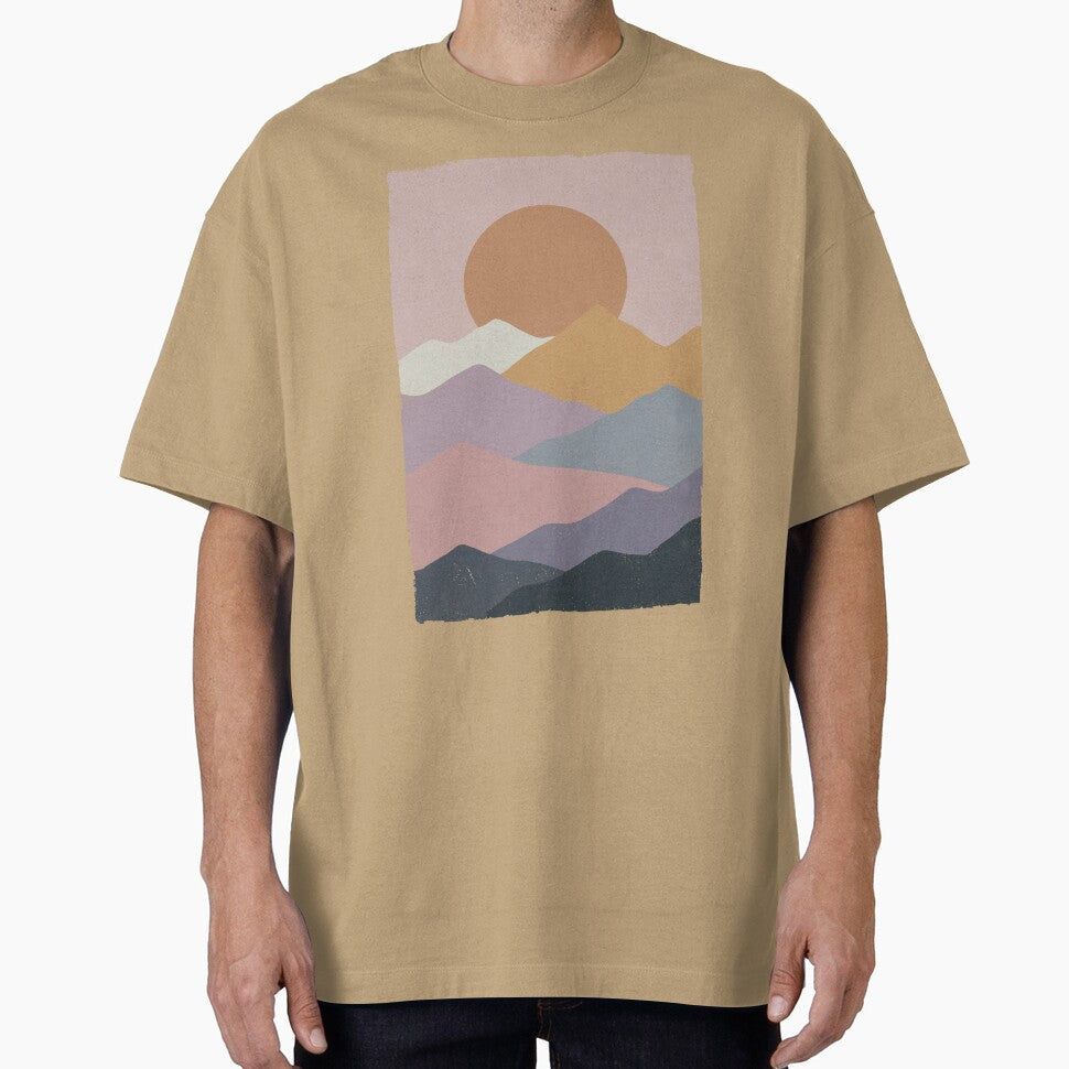 Mountain Sunset Vintage. by EunsooLee