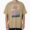 Mountain Sunset Vintage. by EunsooLee