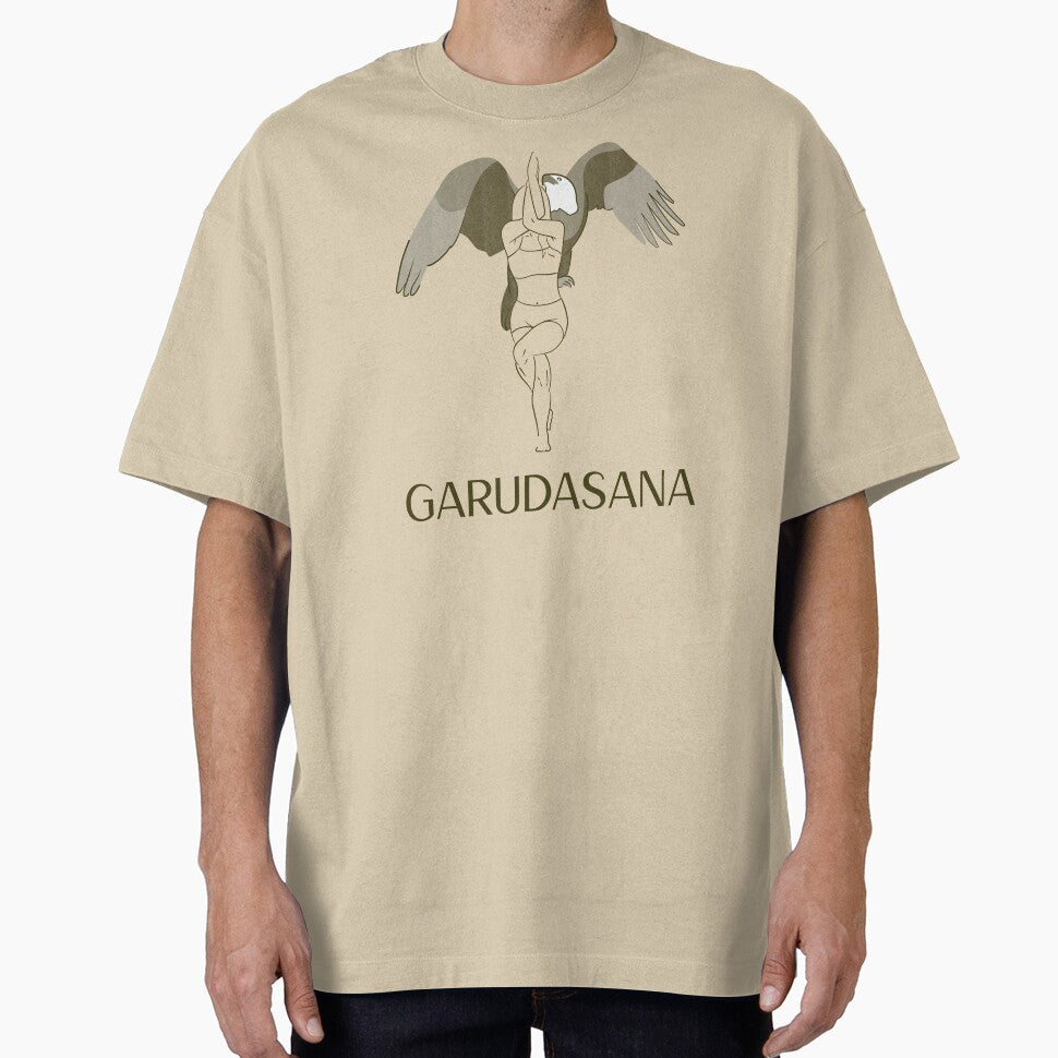 Eagle Yoga Pose Garudasana – Balance and Focus Spiritual Yoga Design by WellspringXflow