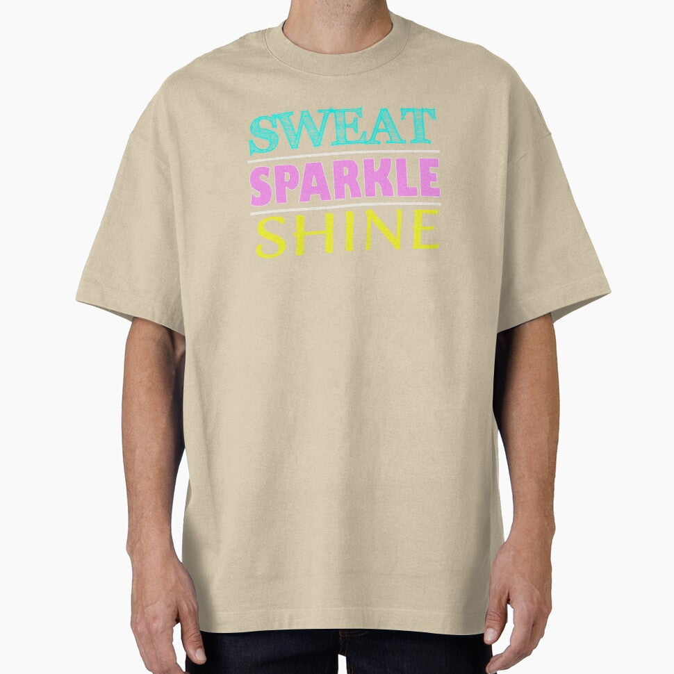 Sweat Sparkle Shine Fitness Workout Gym design by nikkidawn74