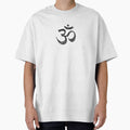 Om symbol in black, spiritual symbol, mantra Ohm, yoga by Prints Actually