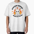 System Error Brain Not Found Funny Angry Flame Bunny by PinkGothica