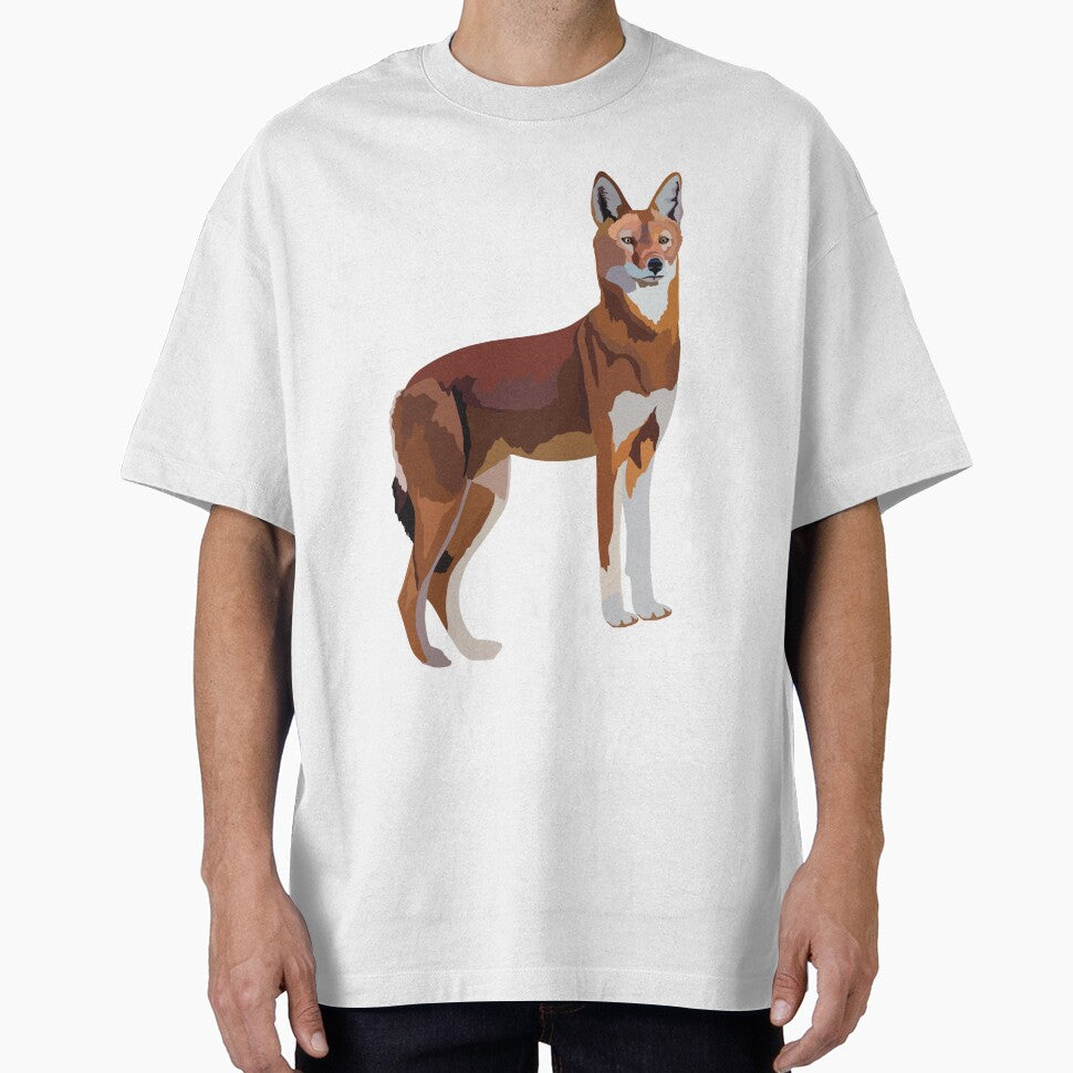 E is for Ethiopian Wolf,Ethiopian Wolf Illustration – Rare and Majestic African Canine Artwork by PrettylittlepastelUk