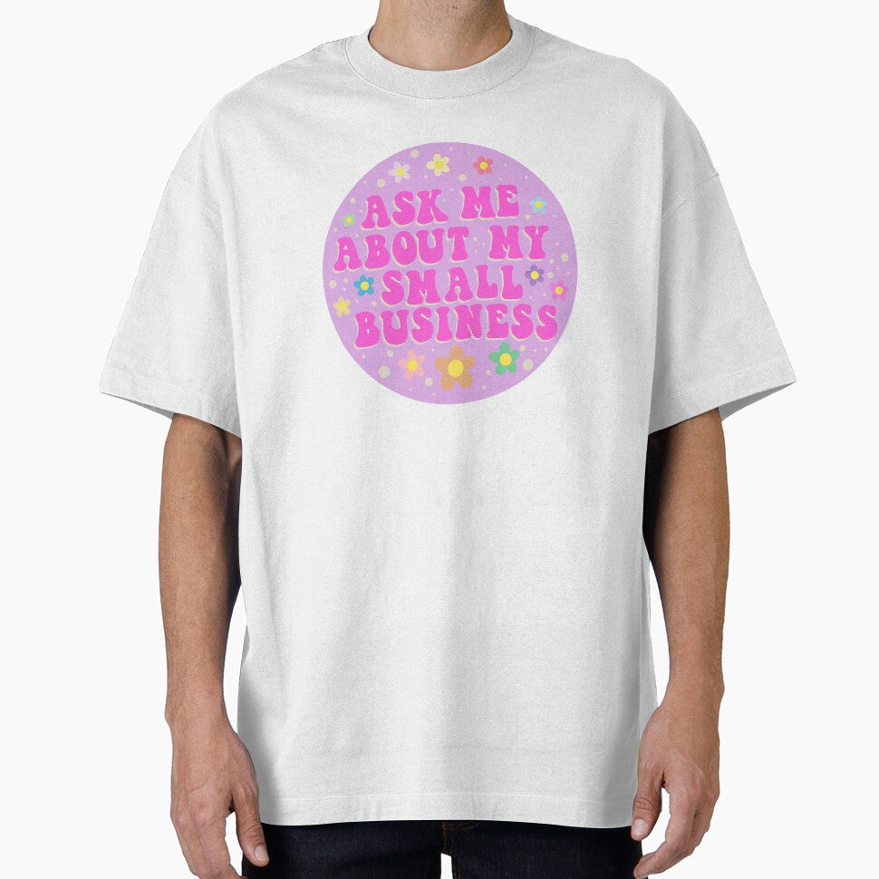 Hot pink ask me about my small business design by Bizzybuys1
