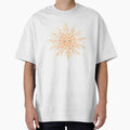 Boho Sun Face with Pampas Grass and Wildflowers — Celestial Floral Art by Art-Selling