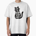 Life Is Better With Cats Cute Cat Lover Quote Feline Happiness Graphic Gift by QuotinTs