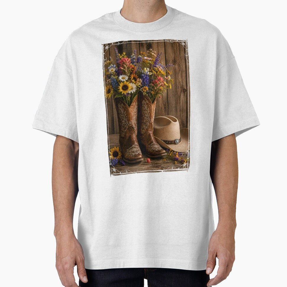 Wildflower Cowgirl – Rustic Western Boots & Flowers by The Cutting Room