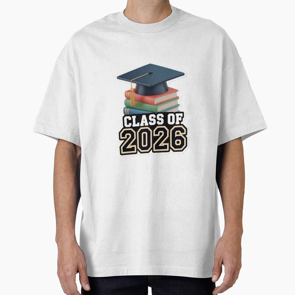Class of 2026 Graduation - Books and Cap Aesthetic Sticker by M.Store