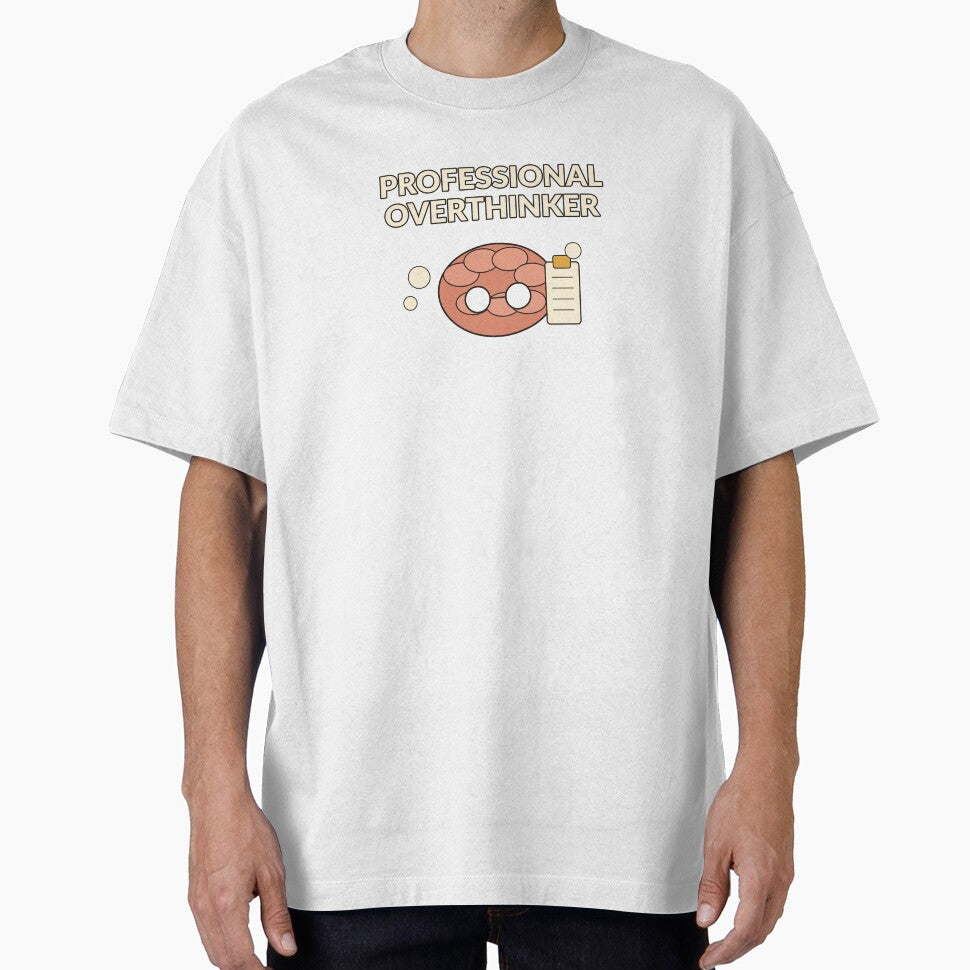 Professional Overthinker — Funny Brain Humor Design by Cozy Oddities Studio