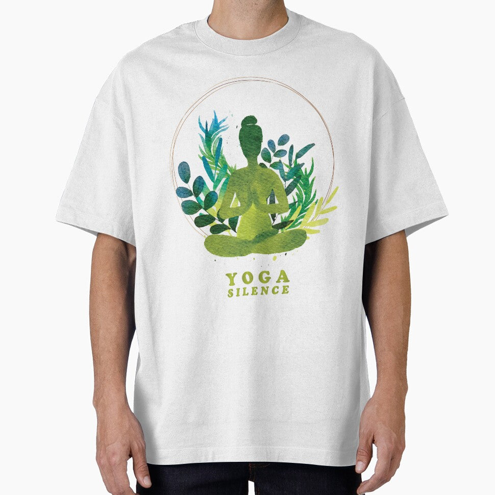 Yoga Silence T-shirts by Hasnat Hameed