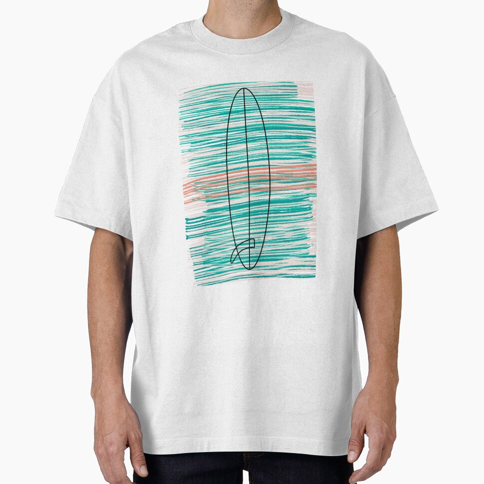 Surfing art surfboard minimal by Tropical Blood