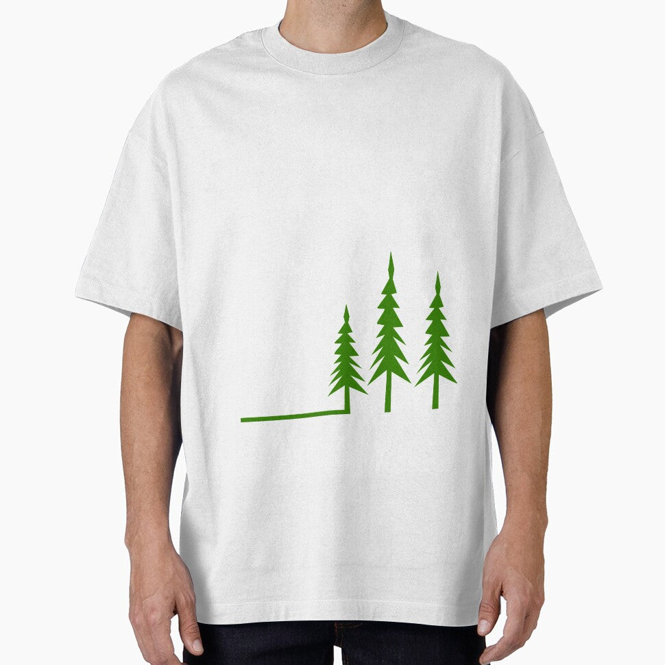 Minimalist Tree Forest - Simple abstract green design by Deegital18