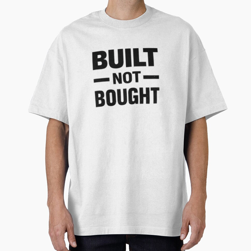 Built Not Bought Gym Motivation Quote by MoodThread