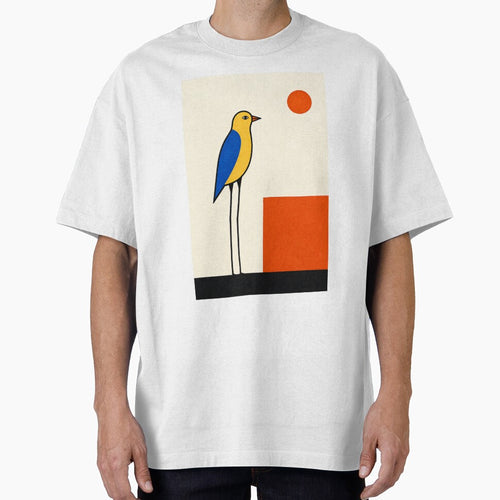 "Tall Bird at Dusk" - Modern Bird Art by Filora Atelier | Bird Art