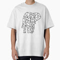 Geometric Minimalist Elephant Design by Zeemow