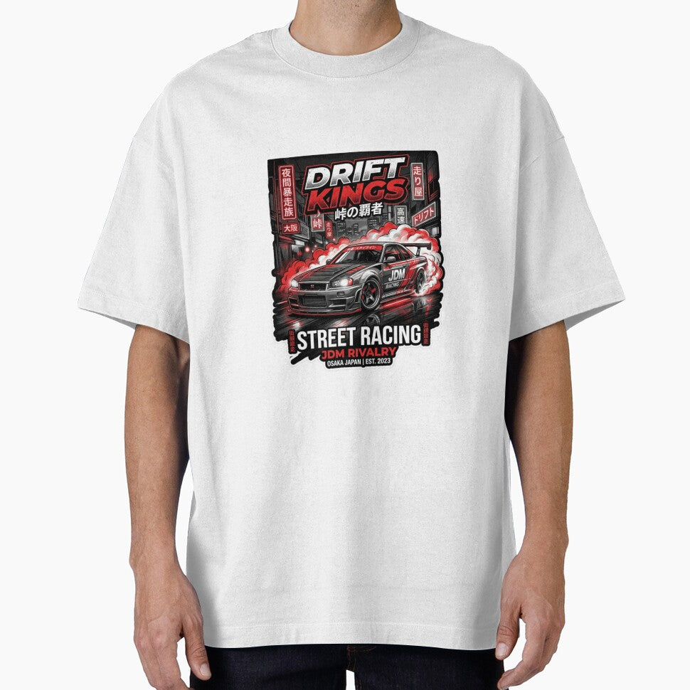Car Streetwear Oversized Graphic T-Shirt by ZaanaDesign