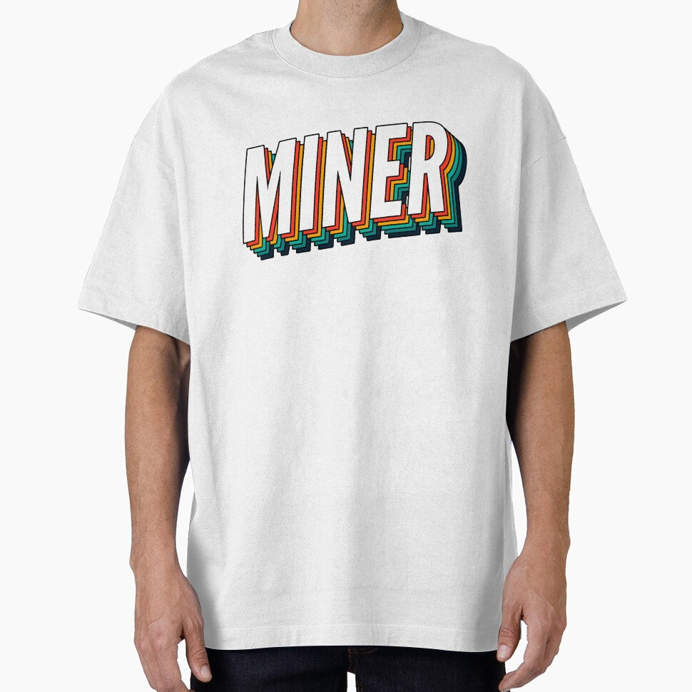 Miner Retro Vintage Label For The Best Miner by SVPOD