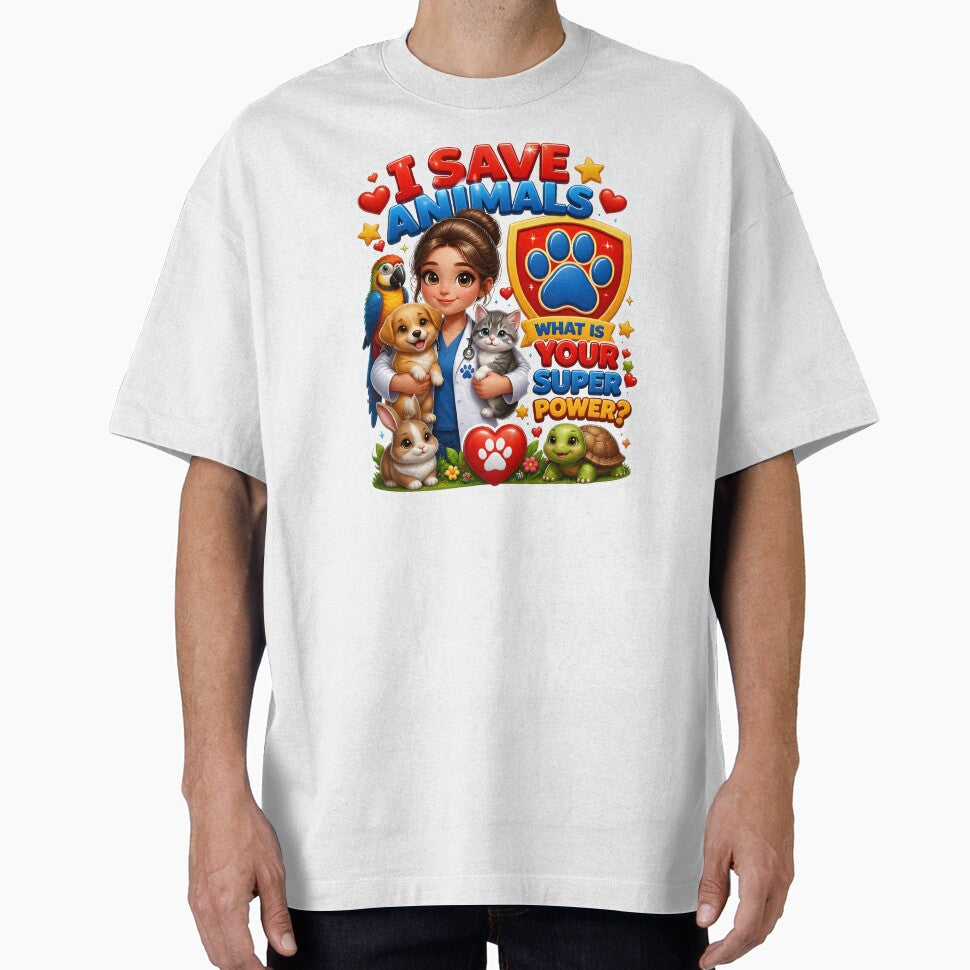 I Save Animals What Is Your Super Power? Funny Veterinarian Gift by Bettybee00