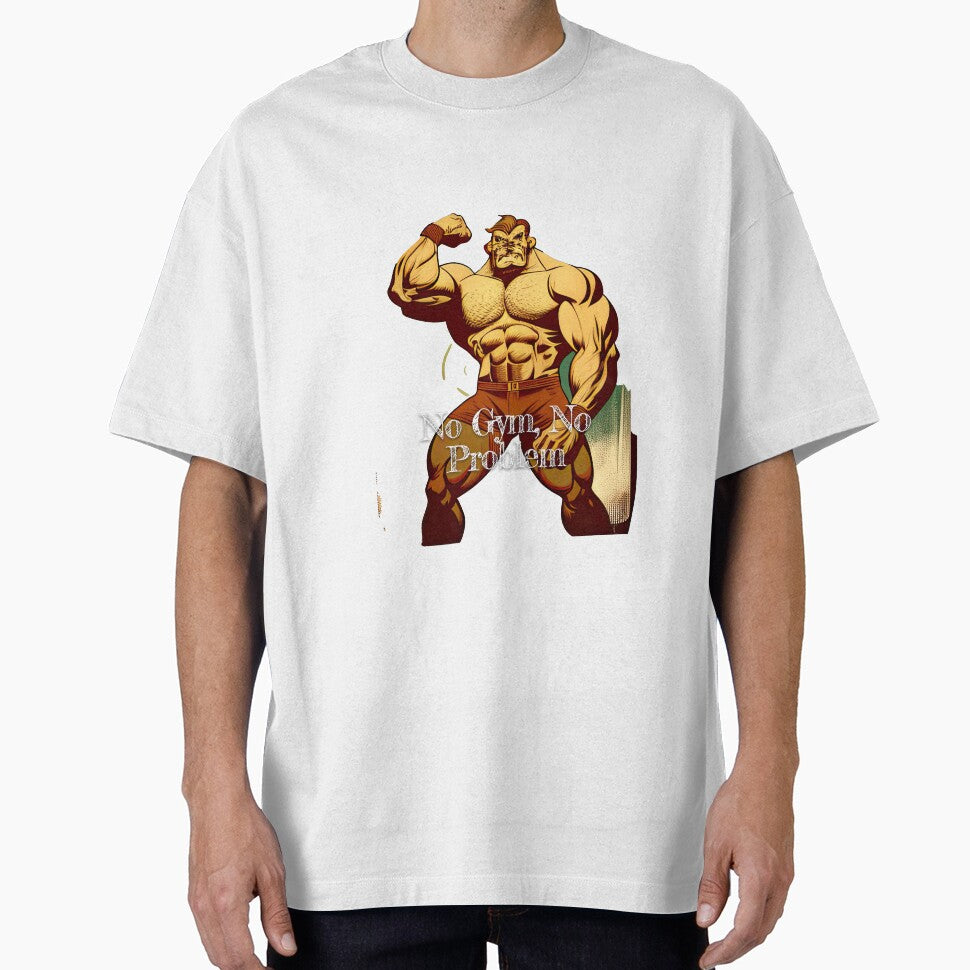 No Gym, No ProblemDesignBodybuilding Fitness Gym Workout Exercise Merch Print Design by tengamerx
