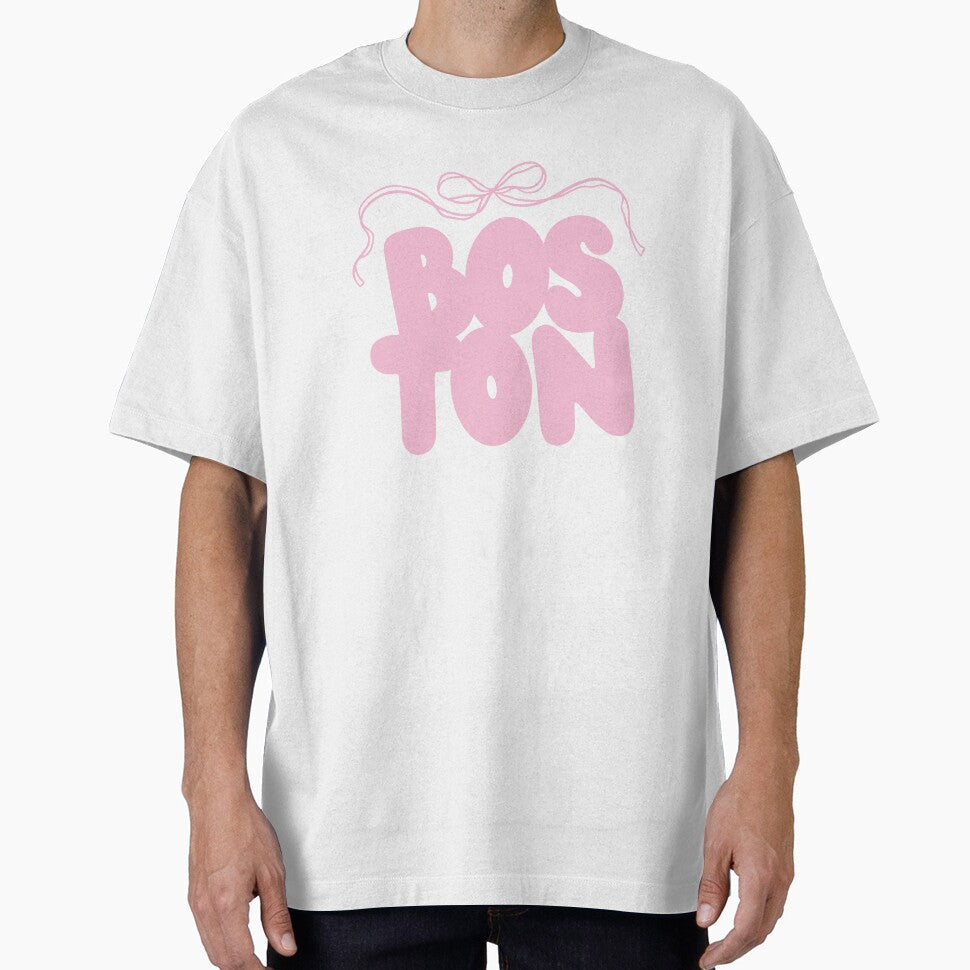 Pink Boston Coquette Bow Letters by DiscoDigitals