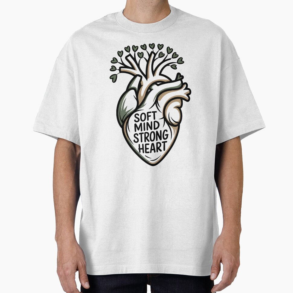 Soft Mind Strong Heart with Leaves for Stress Relief by 108stillness