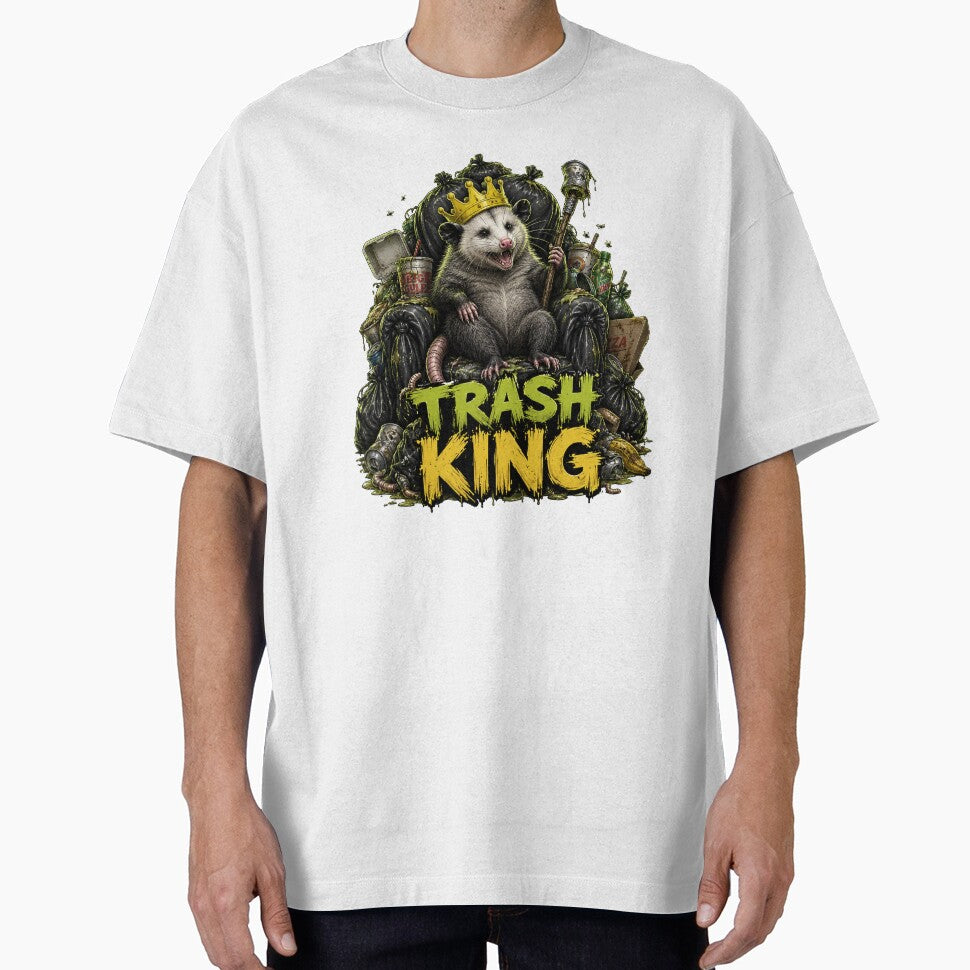 Trash King Opossum Funny Garbage Meme Possum Art by BartArtPhoto
