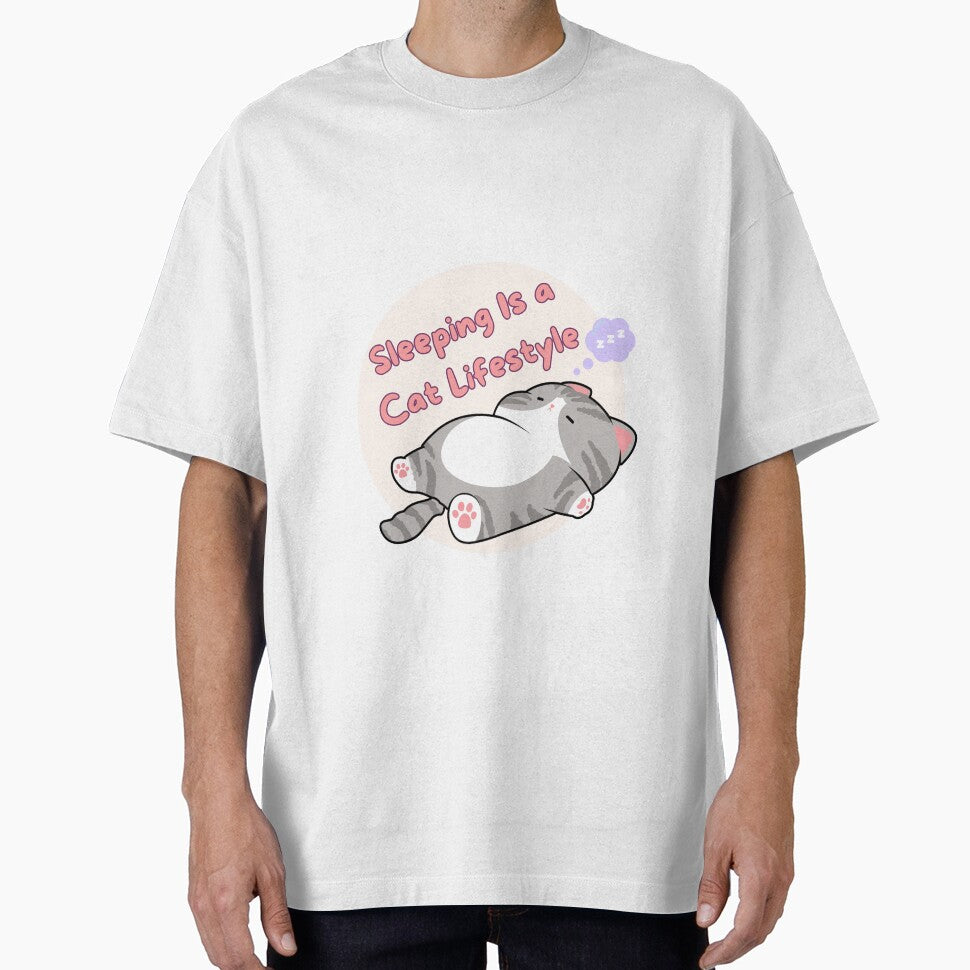 Sleeping is a Cat Lifestyle| Cute Cat Lover Design by CuteVibesStudio