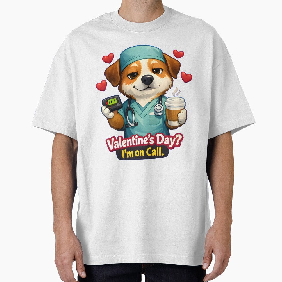 Valentine’s Day? I’m on Call – Funny Dog Veterinarian Valentine Design by Bettybee00