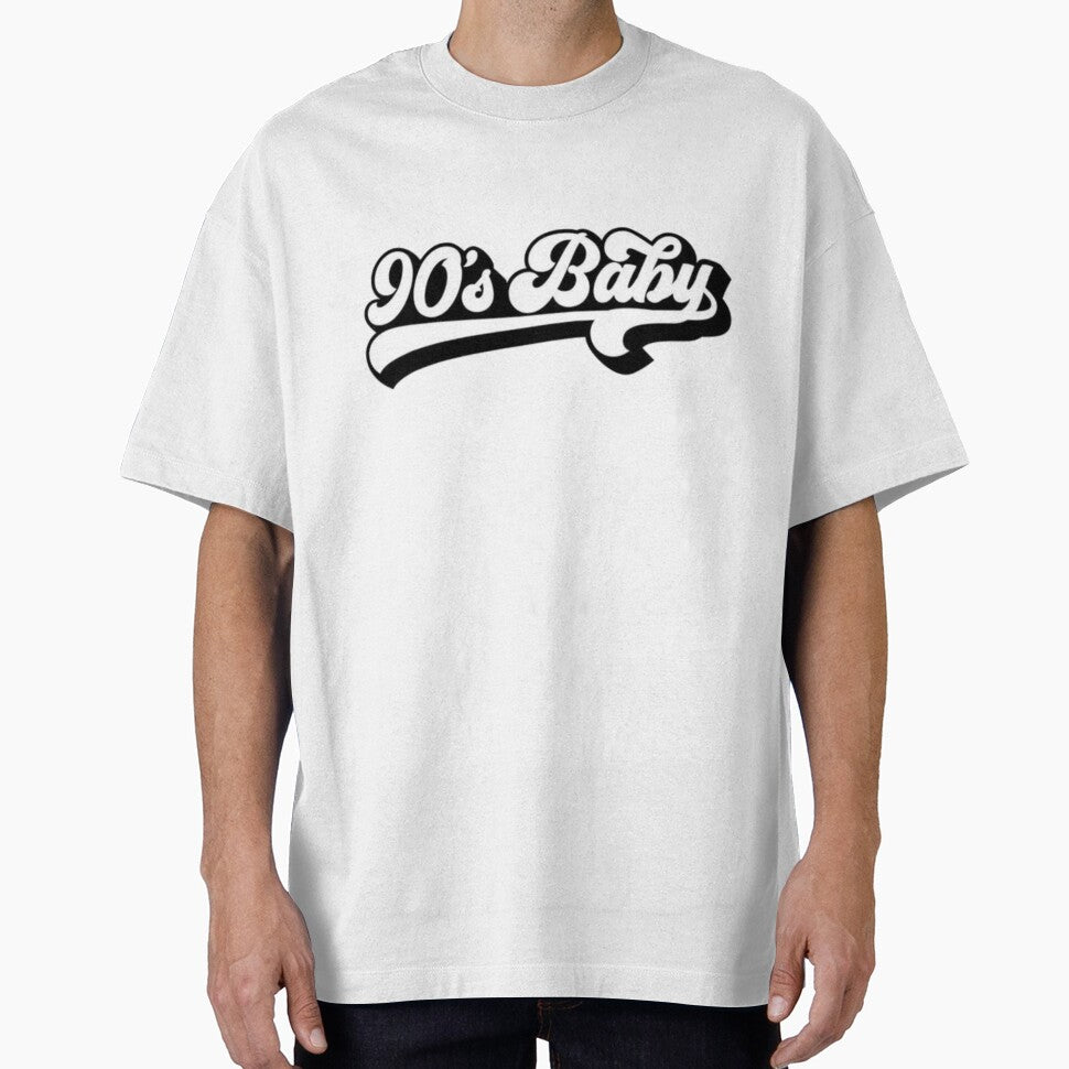 90s Baby - Retro Varsity Script Nostalgia Statement by The-SilentPlace