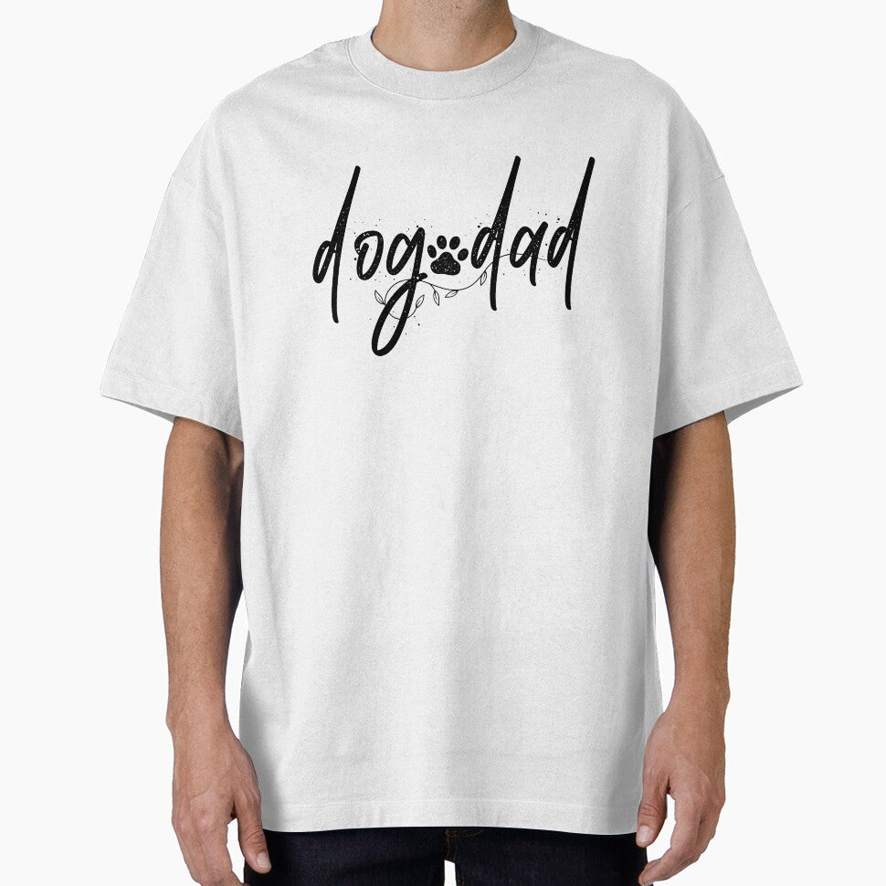 Minimalist Dog Dad Script with Paw Print by GiaoCalonas