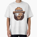 Embroidered bear resist - hands off our national parks us alt service save the nature protect mountains by SkeletonsDanger