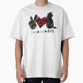 Peace Love Goth Cat – Dark Gothic Aesthetic Black Cat Design by NightSpell