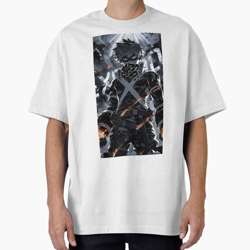 Explosive Power Anime Hero – Dark Battle Warrior Anime Action Art by Dyan4